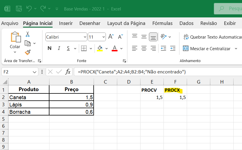 Como usar o Procx no lugar do Procv
