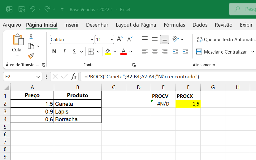 Como usar o Procx no lugar do Procv